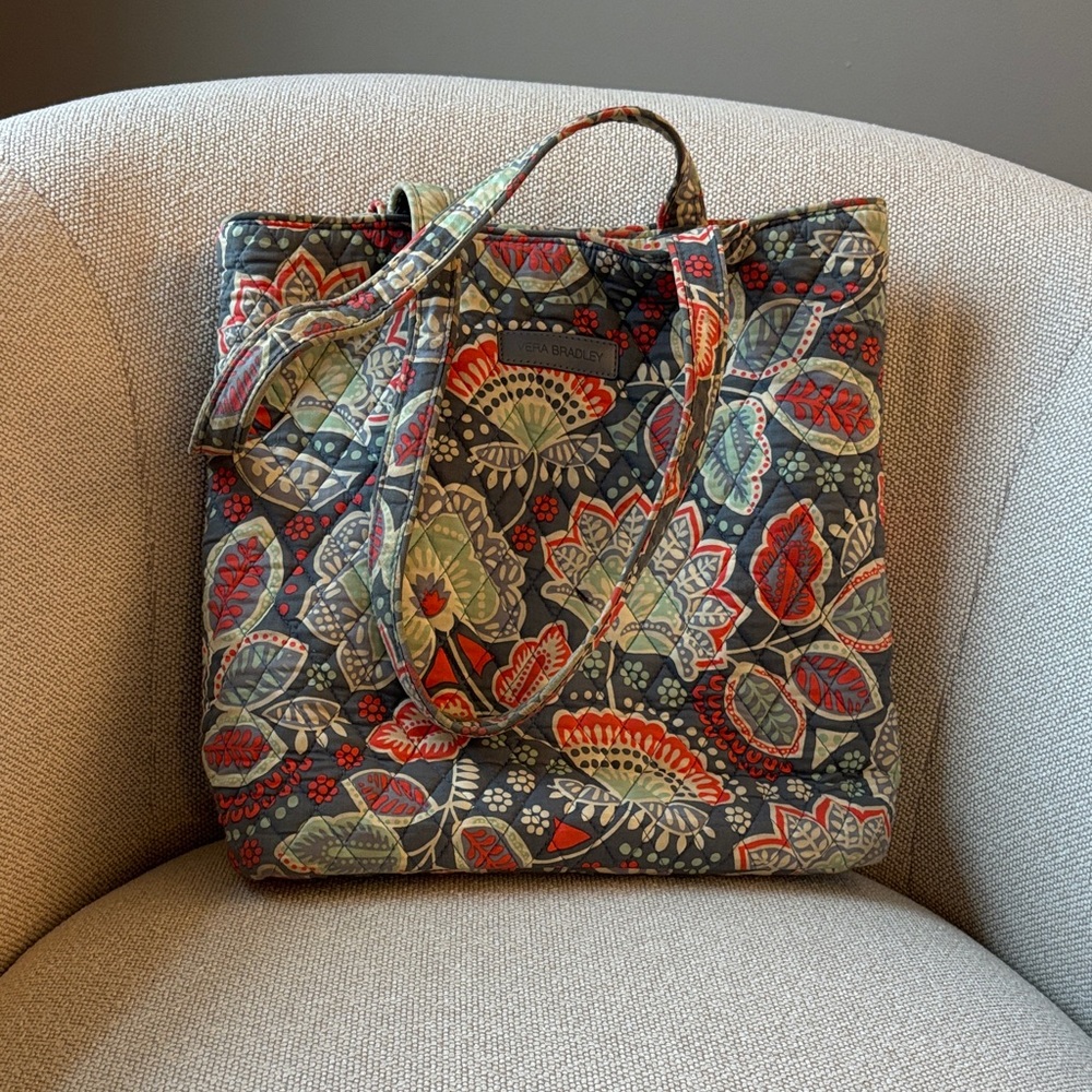 Vera Bradley- Vibrant Floral Tote Bag